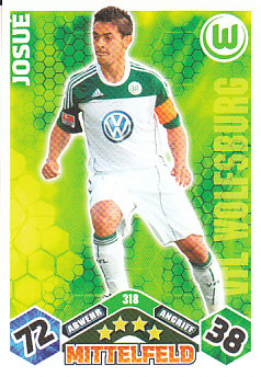 Josue VfL Wolfsburg 2010/11 Topps MA Bundesliga #318